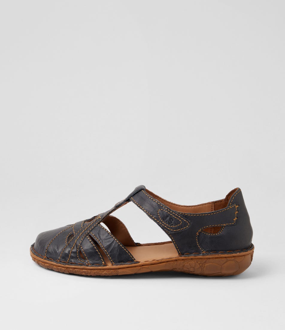 Rosalie 29 Dunkelblau Leather Slip Ons