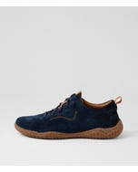 Wynona 1 Indigo Suede Lace Up Flats