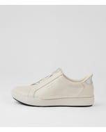 Claire 33 Weiss Silber Leather Sneakers