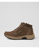 Mitchell 55 Taupe Leather Lace Up Boots