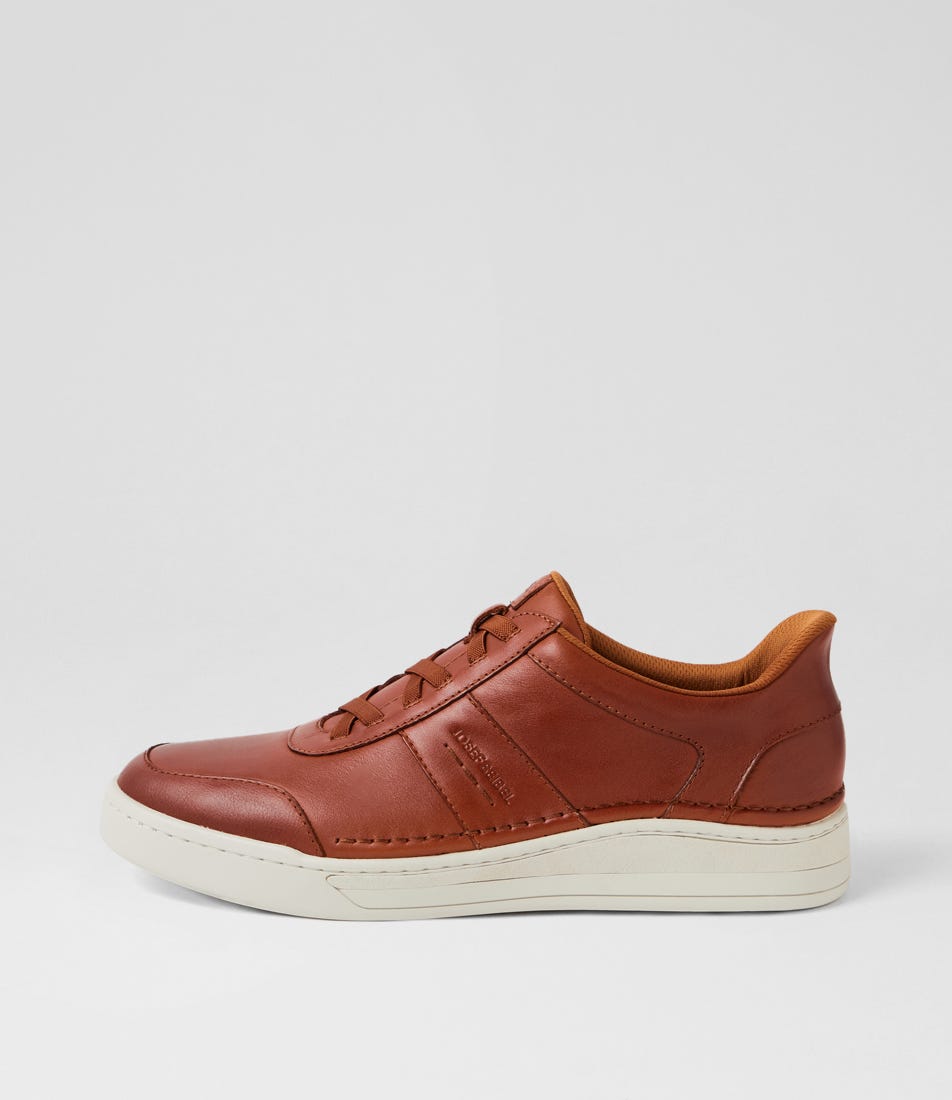 Cleve 11 Castagne Leather Sneakers