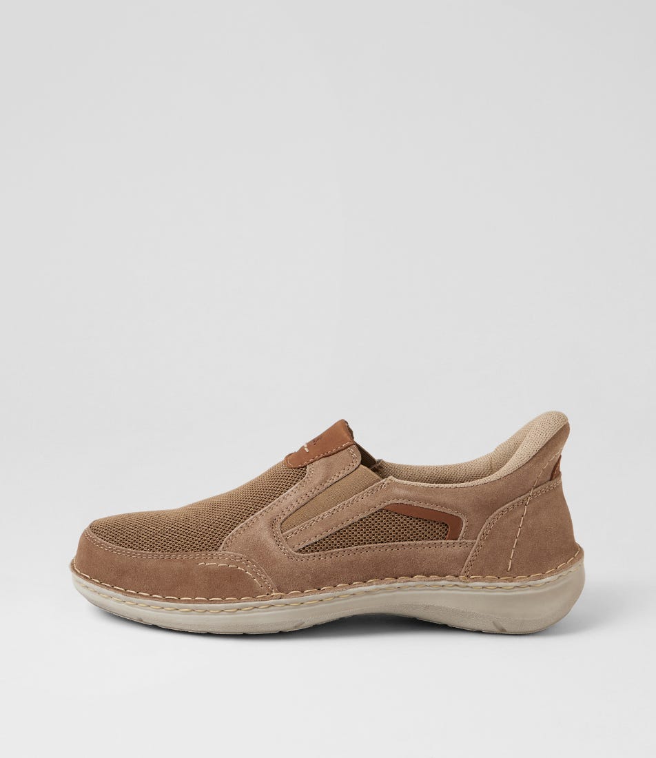 New Anvers 25 Sand Kombi Suede Flat Shoes