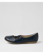 Fiona 39 Ocean Leather Flat Shoes