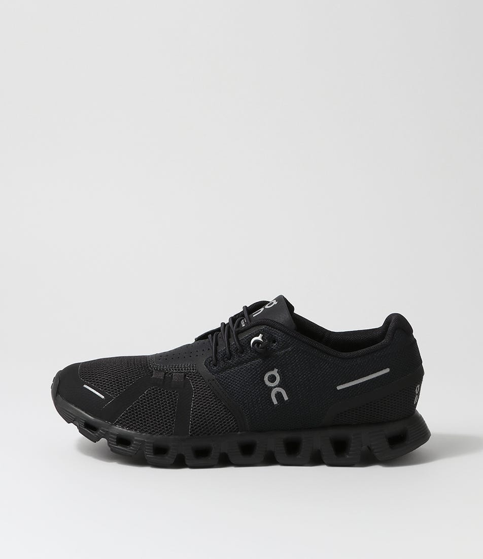 Black nike cheap mesh shoes