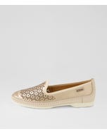 Aguilas 67 Champagne Leather Ballet Flats