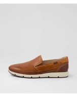 Fuencarral 21 Brandy Leather Flat Shoes