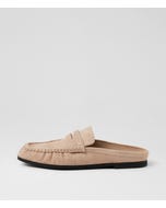 Sloane Walnut Suede Mules