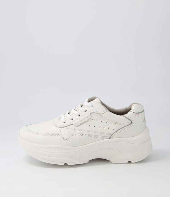 Pro Walker Premium White Leather Sneakers