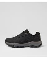 Eastern Black Leather Lace Up Shoes