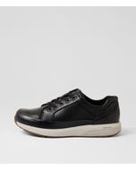 Prowalker Black Misty Leather Lace Ups