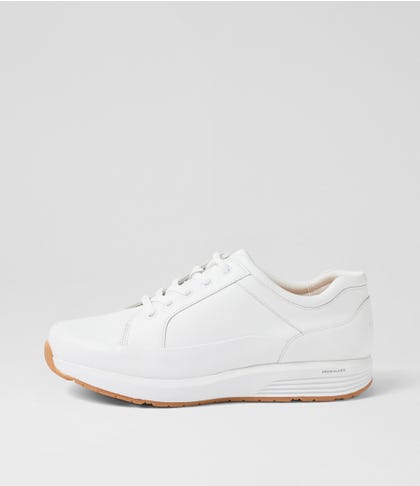 Prowalker White Gum Leather Sneakers