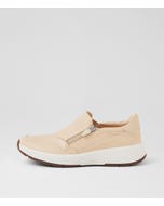 Tru Stride Nude Leather Flat Shoes