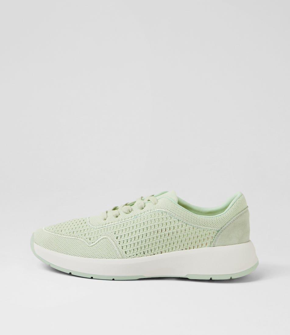 Tru Active Mint Knit Suede Lace Up Sneakers