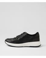 Tru Pro Black Leather Sneakers