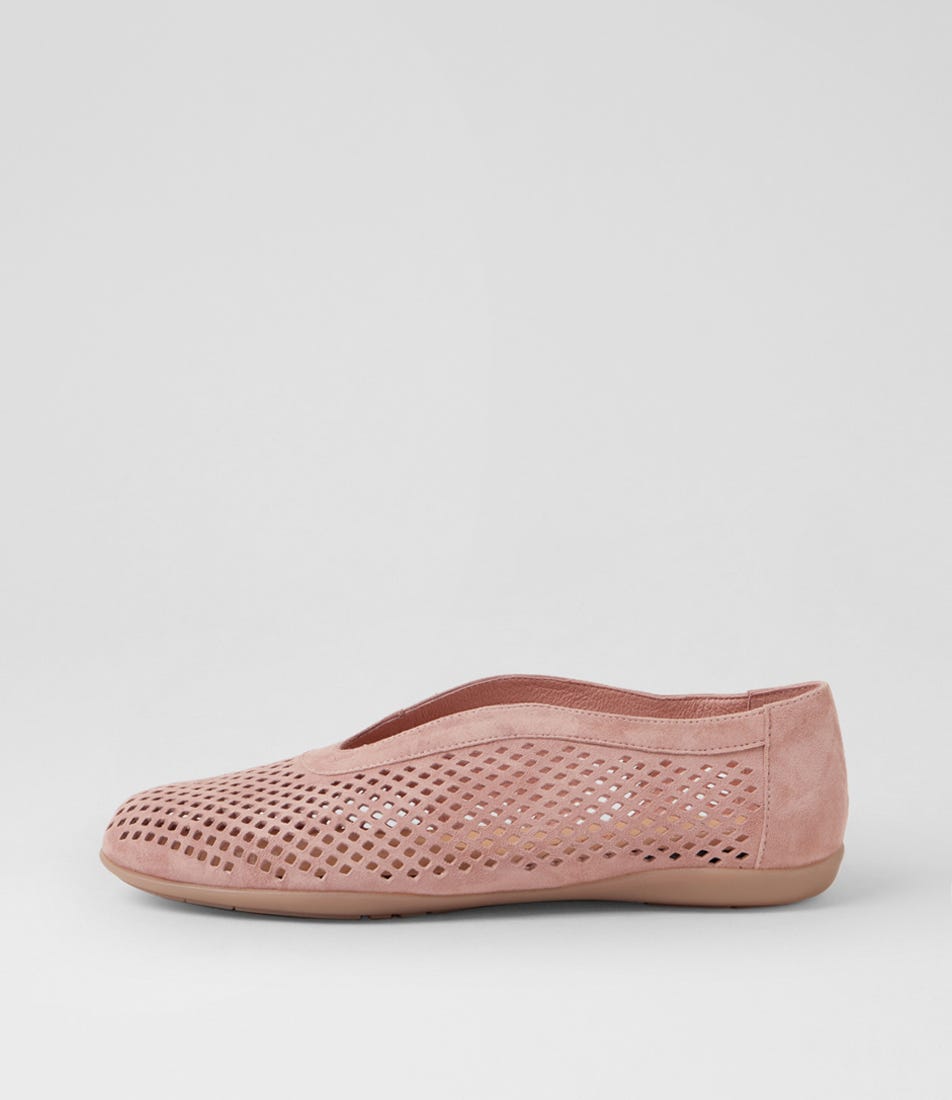 Austin Rose Suede Flat Shoes