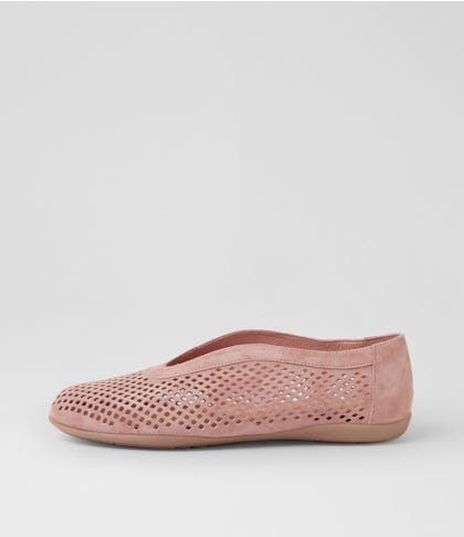 Austin Rose Suede Flat Shoes