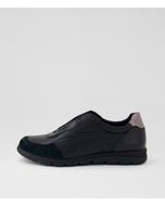 Baker Black Pewter Leather Sneakers
