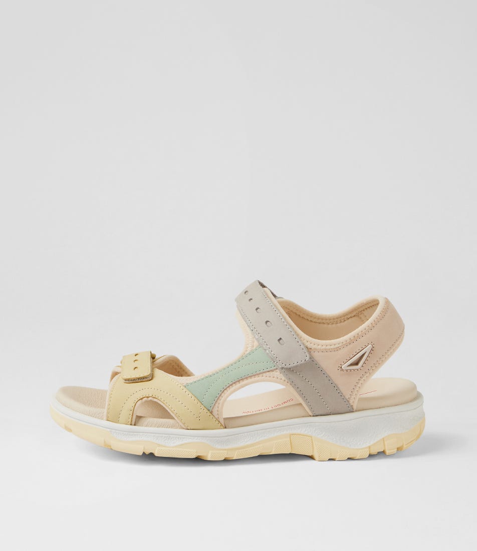 Roam Lemon Multi Strappy Sandals