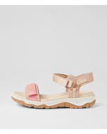 Ramble Taupe Rose Multi Leather Strappy Sandals