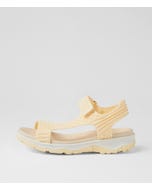 Range Lemon Knit Strappy Sandals