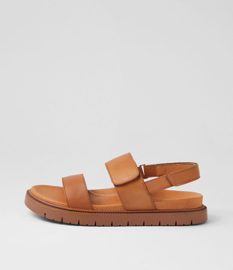Henrietta Tan Leather Strappy Sandals
