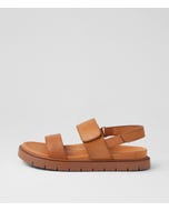 Henrietta Tan Leather Strappy Sandals