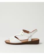 Fanne2 White Leather Sandals