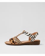Frankie 2 Leopard Multi Leather Sandals