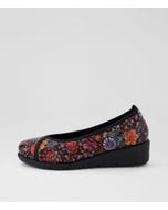 Mexxi Black Poesy Leather Ballet Flats
