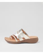 Mia2 Metallic Multi Leather Slides