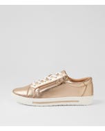 Evone Champagne Leather Sneakers