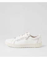 Evone White Leather Sneakers