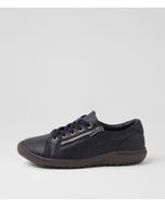 Timmi Navy Leather Sneakers