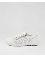 Timmi White Leather Sneakers