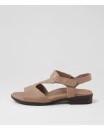 Coras Light Taupe Leather Sandals