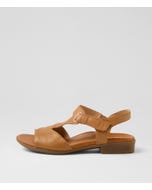 Coras Dark Tan Leather Sandals
