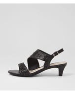 Drews Black Jewels Sandals