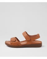 Kendals Dark Tan Gum Leather Sandals