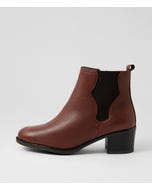 Carlosie Brandy Leather Chelsea Boots