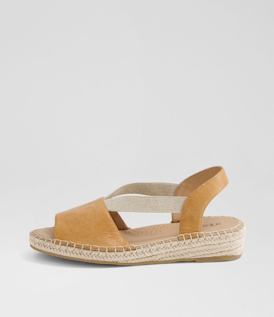 Krissie Dark Tan Leather Sandals
