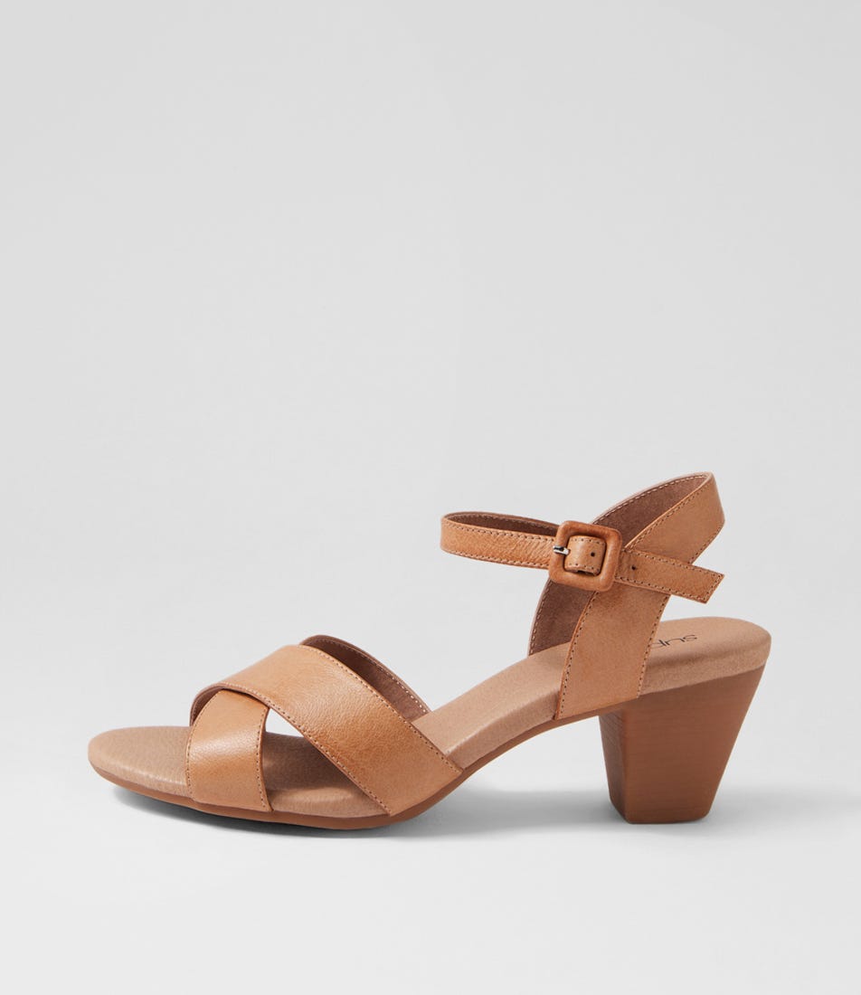 Ingrids Dark Tan Leather Sandals