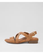 Cevie Dark Tan Leather Sandals