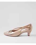 Lantana Champagne Leather Heels