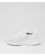 Movei White Purple Leather Sneakers
