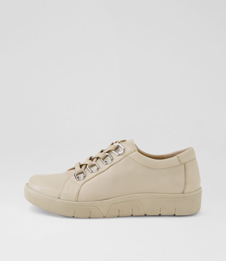 Theas D Almond Leather Sneakers