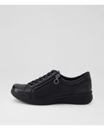 Alvies D Black Leather Sneakers