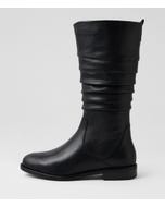 Darjeeling Black Leather Calf Boots