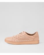 Daisies Dark Nude Rose Gold Leather Sneakers
