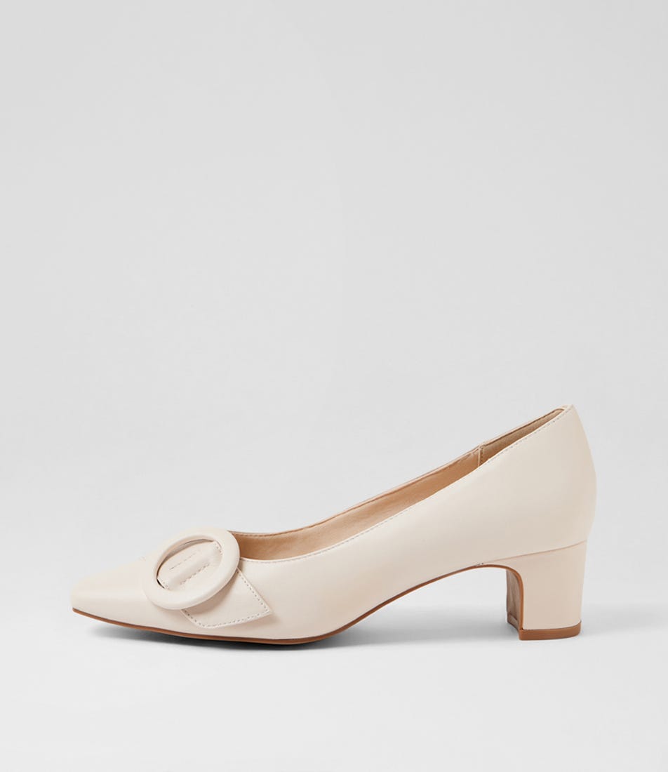 Kevie Almond Leather Heels