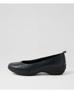 Jazzi D Navy Leather Heels